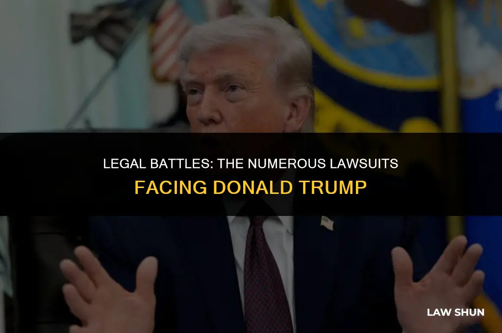 how many law suist against trump