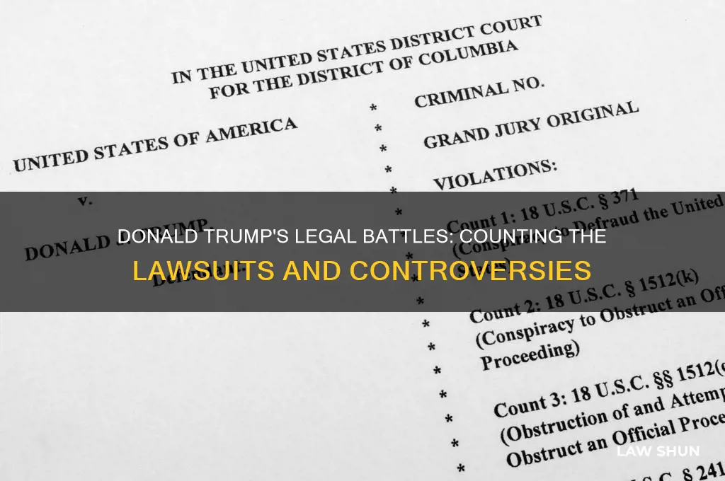 how many law suit donald trump has