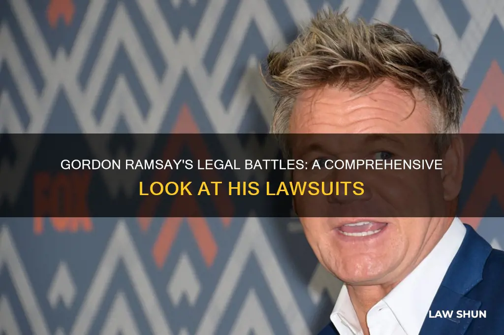 how many law suits does gordan ramsey have