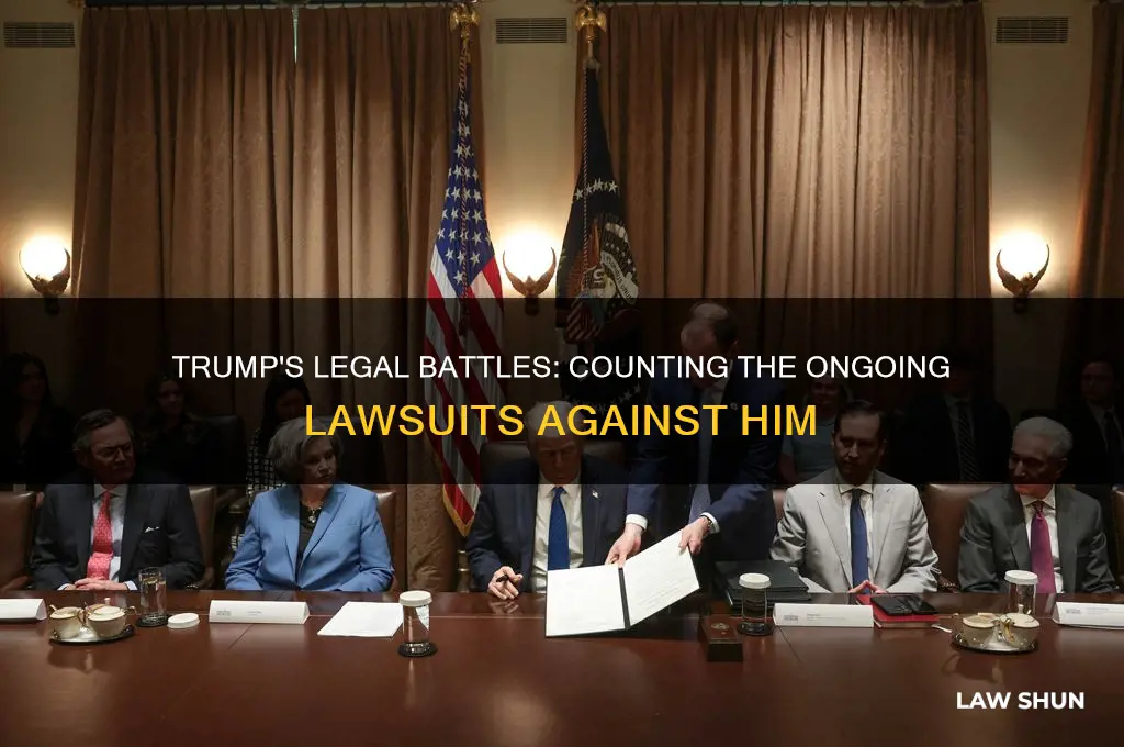 how many law suits does trump have going