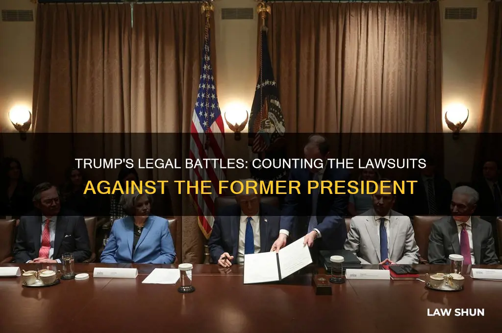 how many law suits filed againsttrump
