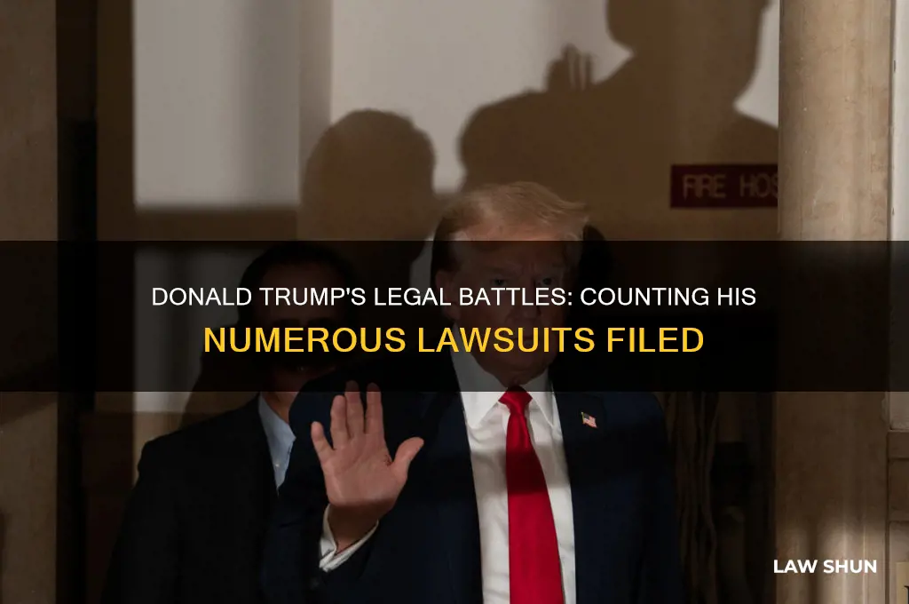 how many law suits has donald trump filed