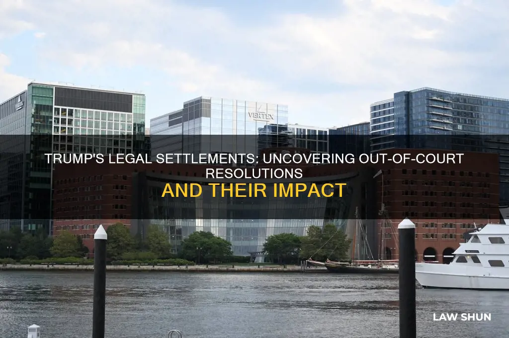 how many law suits has trump settled out of court