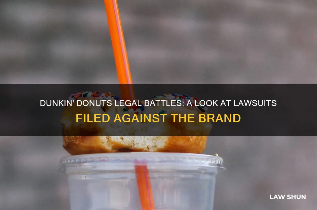 how many law suits have been filed against dunkin donut