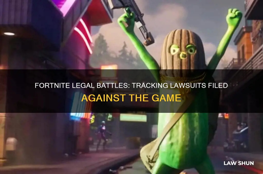 how many law suits have been filed against fortnite
