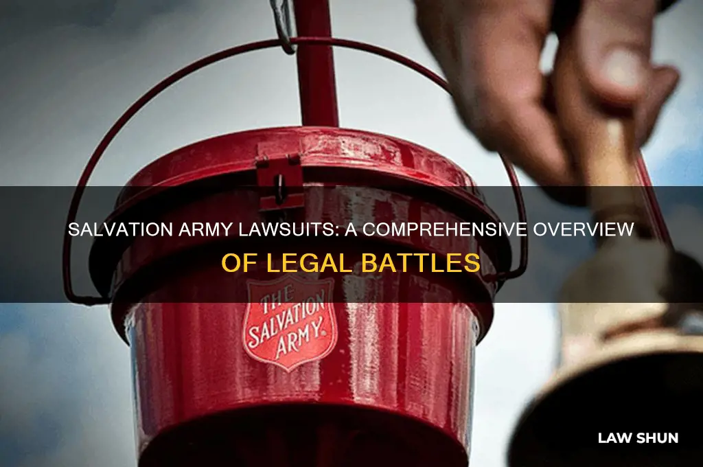 how many law suits have been filed against salvation army