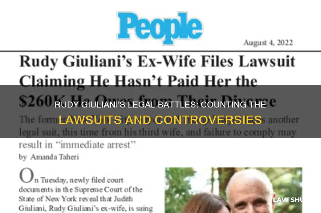 how many law suits rudy