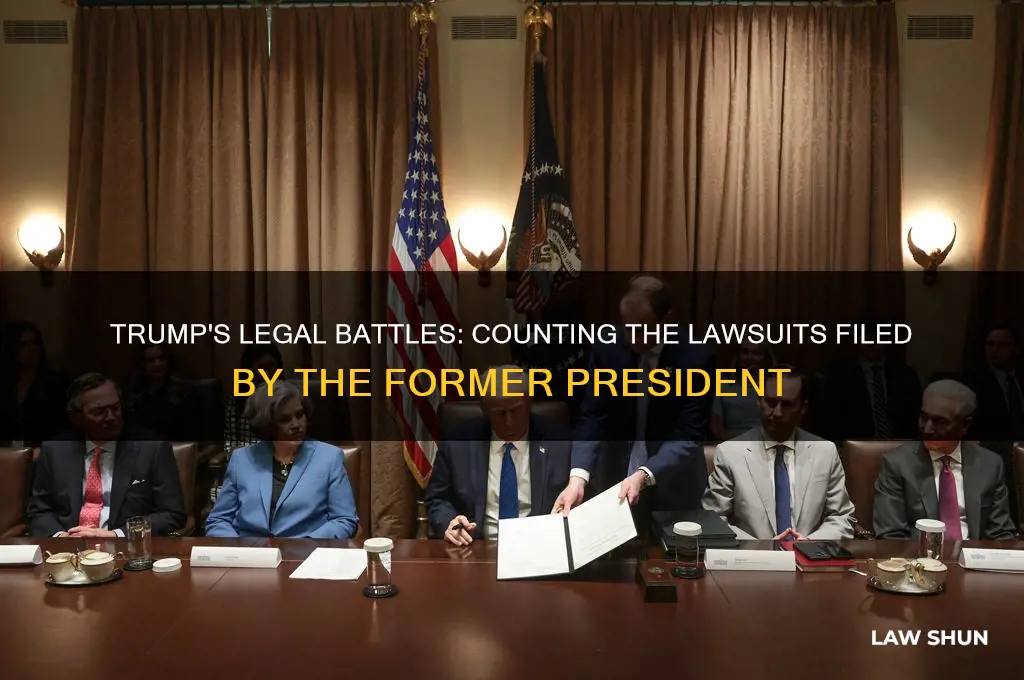 how many law suits trunmp has filed