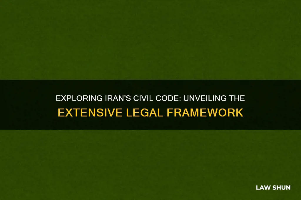 how many laws are in the civil code of iran