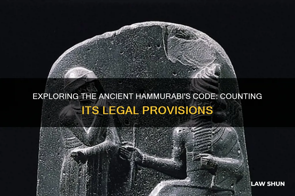 how many laws are in the hammubrabis code