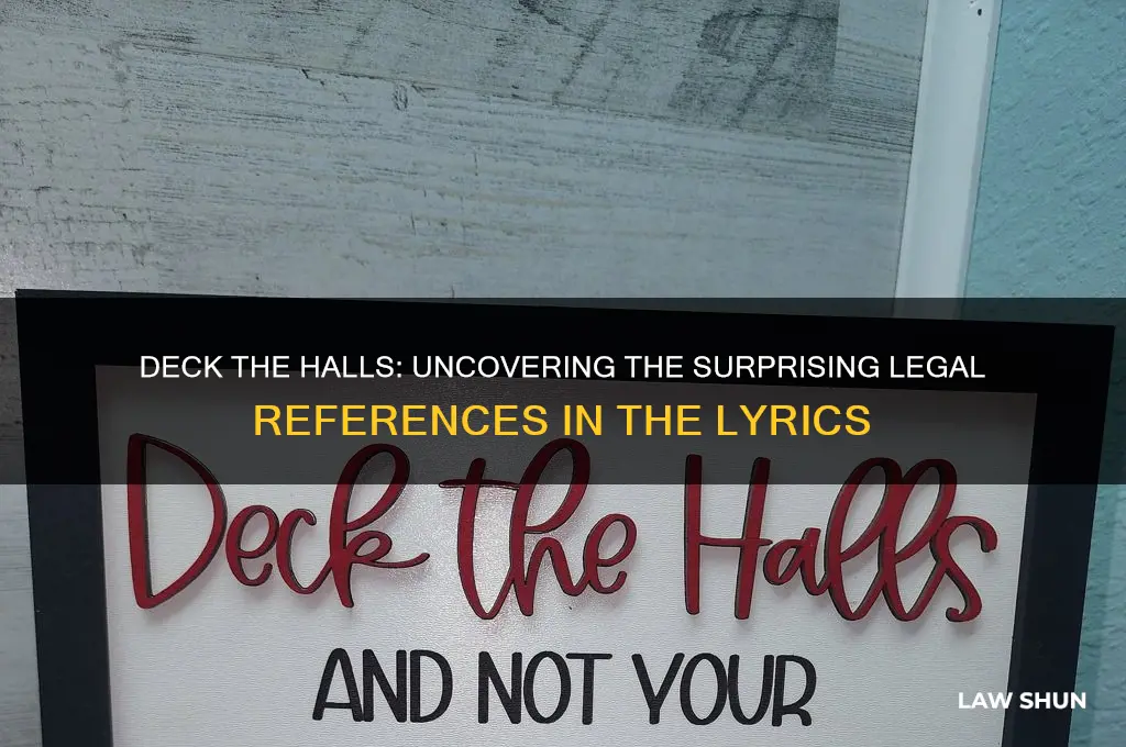 how many laws are in the song deck the halls