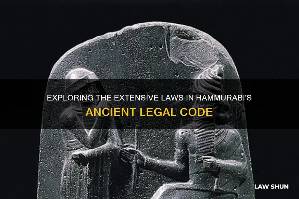how many laws are in thr law code of hammurabi