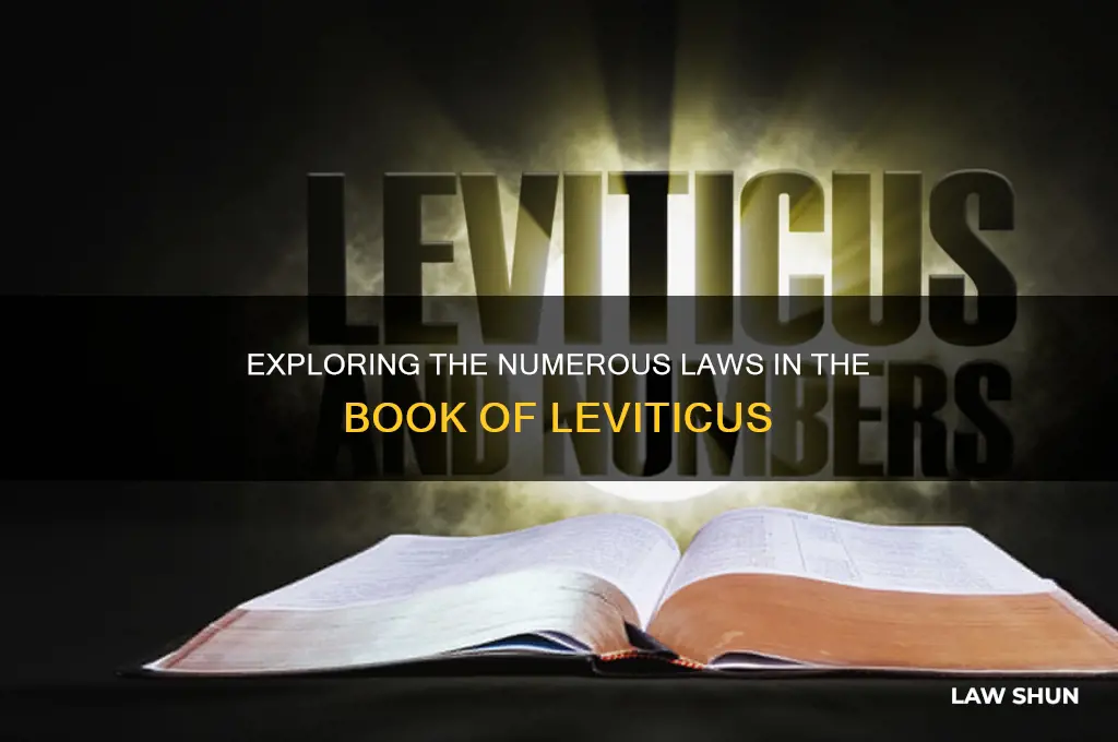 how many laws are listed in the book of leviticus