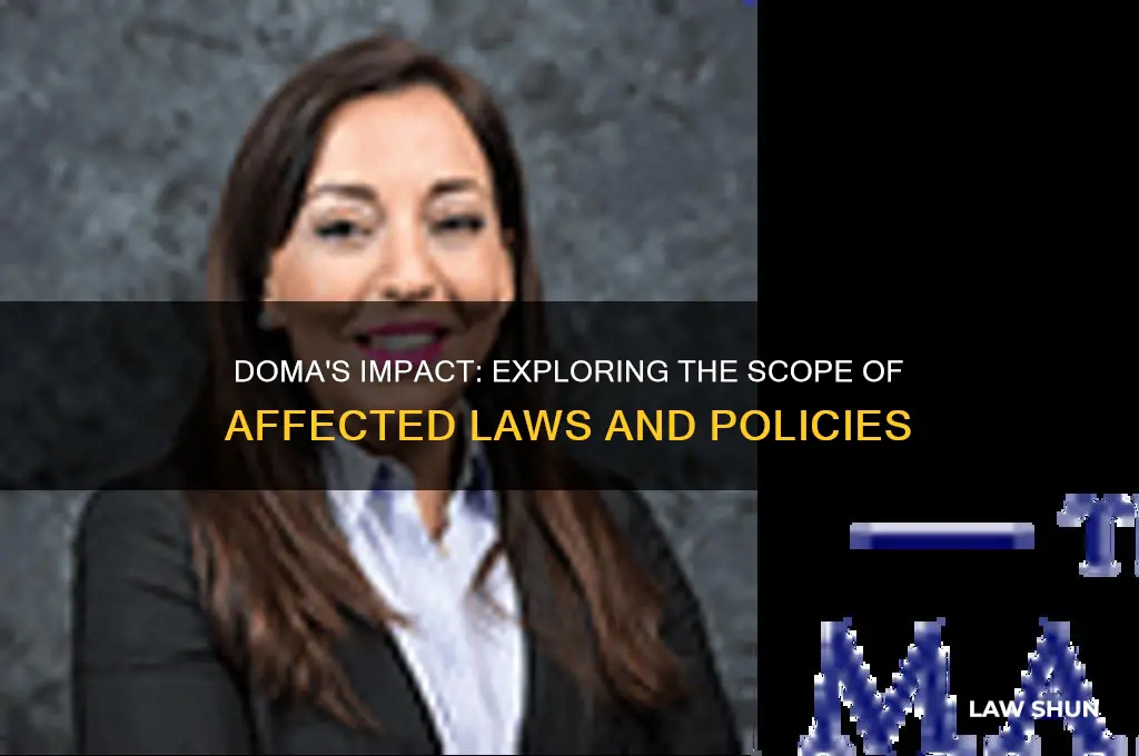how many laws did doma affect