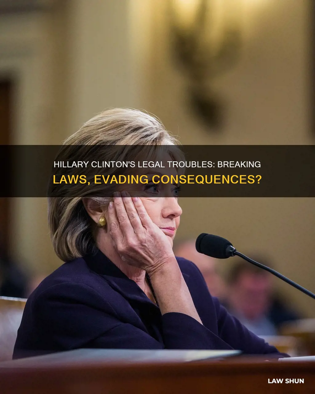 how many laws did hillary break