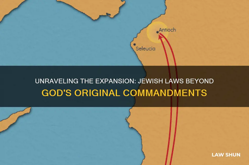 how many laws did jews add to god