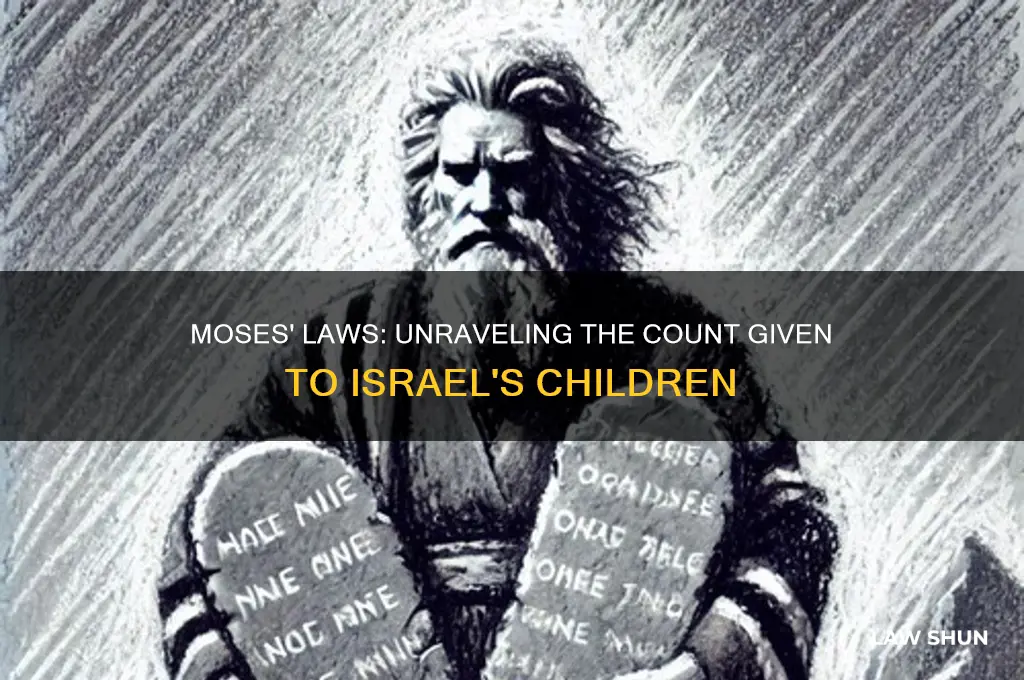 how many laws did moses give the children of israel