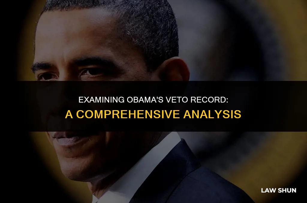 how many laws did obama veto