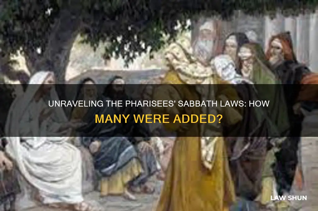how many laws did the pharisees add to the sabbath