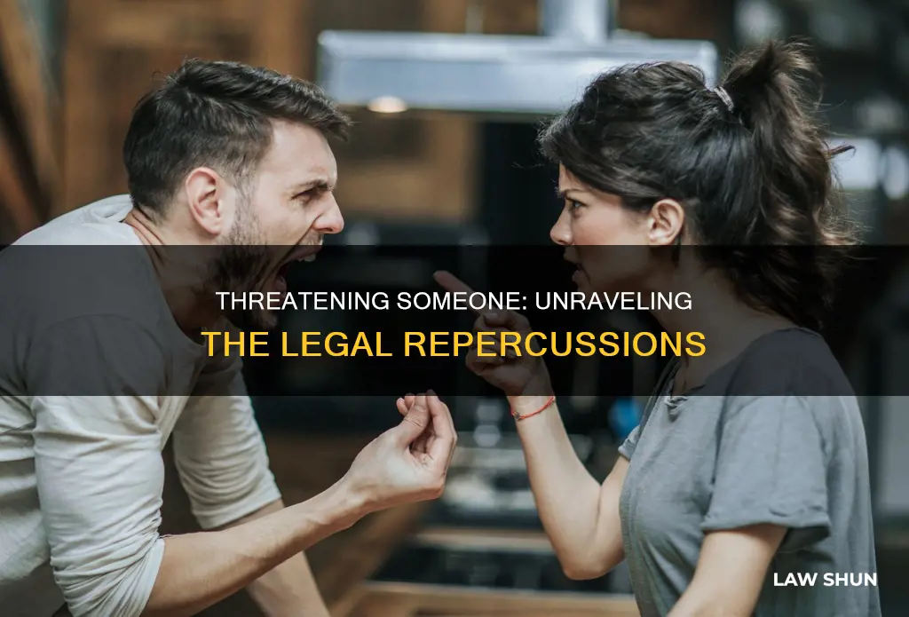 how many laws does a person break when threatening someone