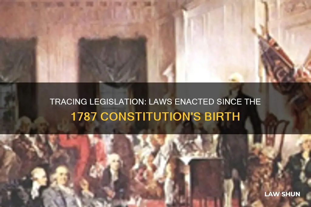 how many laws haqve been enacted since september 17 1787