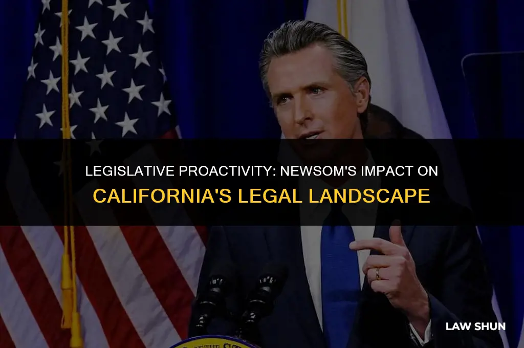 how many laws has newsom initiated