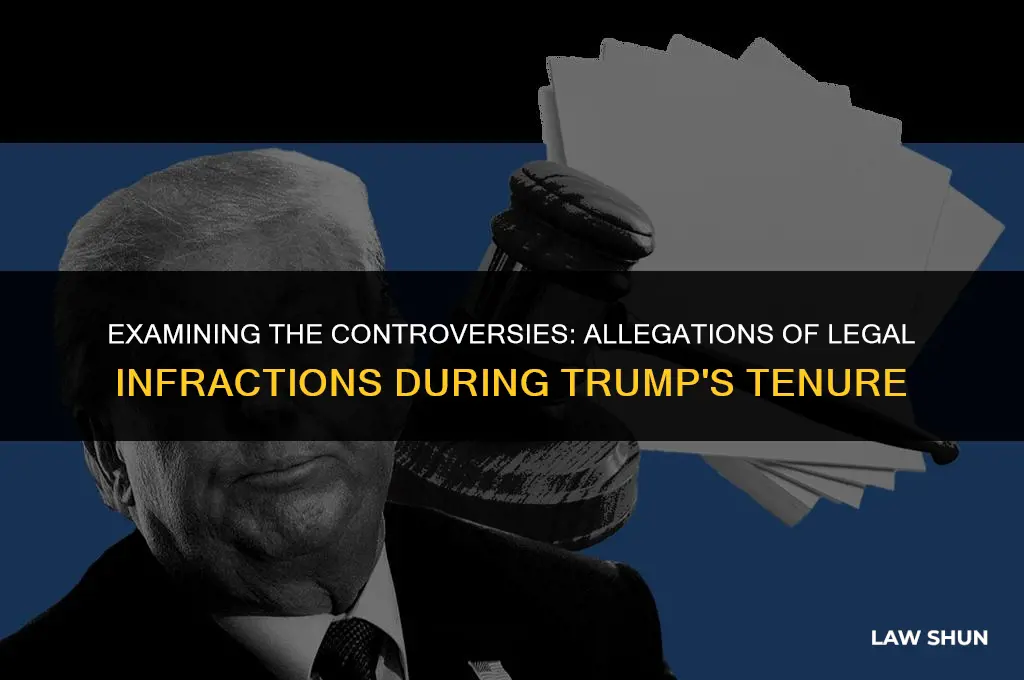 how many laws has trump broke