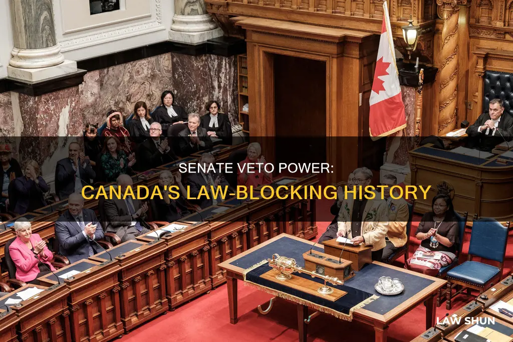 how many laws have senate vetoed canada