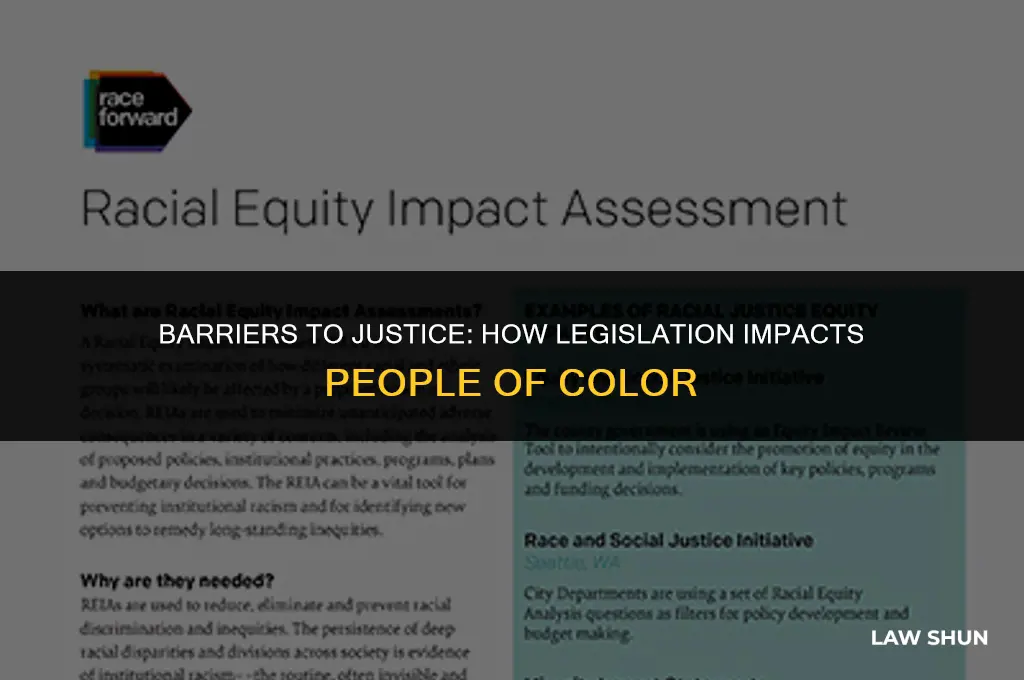 how many laws hinder peopleof color