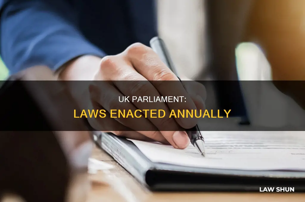 how many laws per year in uk parliament