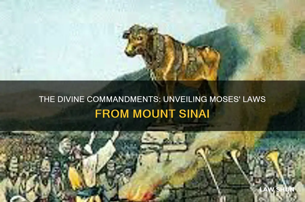 how many laws were given to moses on mount sinai