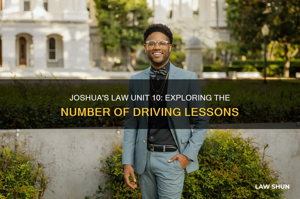 how many lessons are in unit 10 of joshua