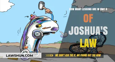 Joshua's Law Unit 8: Total Lessons and Study Guide Overview