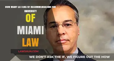 University of Miami Law: Optimal Letters of Recommendation Count