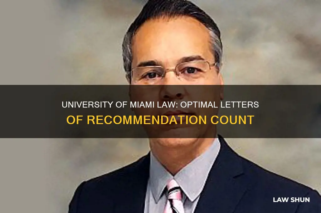 how many letters of recommendation for univeristy of miami law