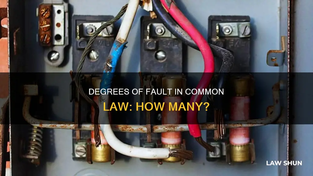 how many levels of fault does common law recognize