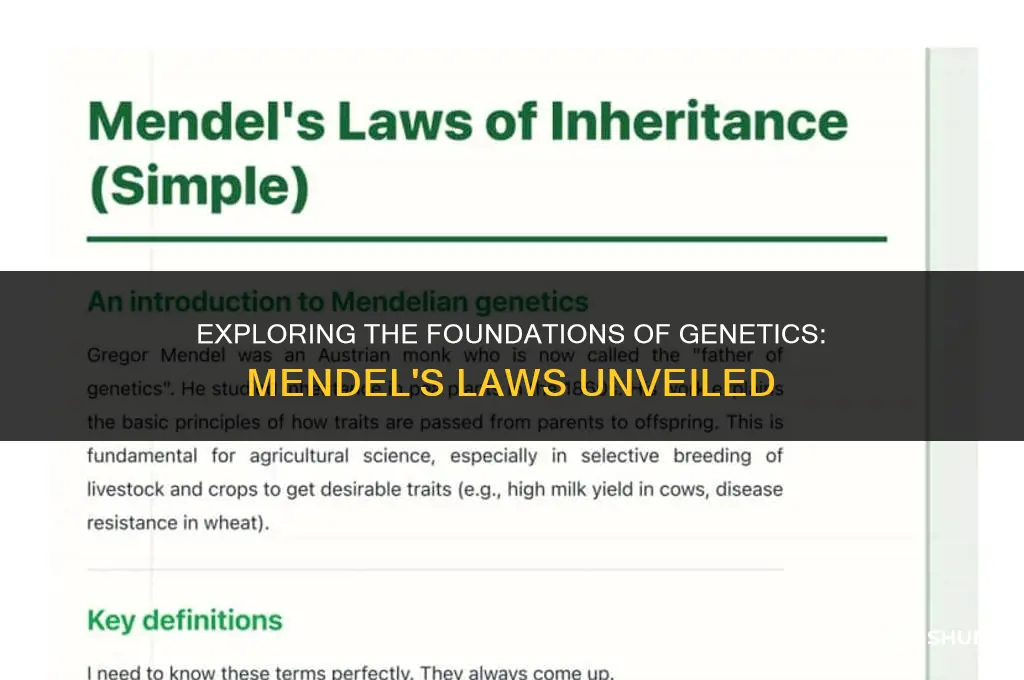 how many mendelian laws are there