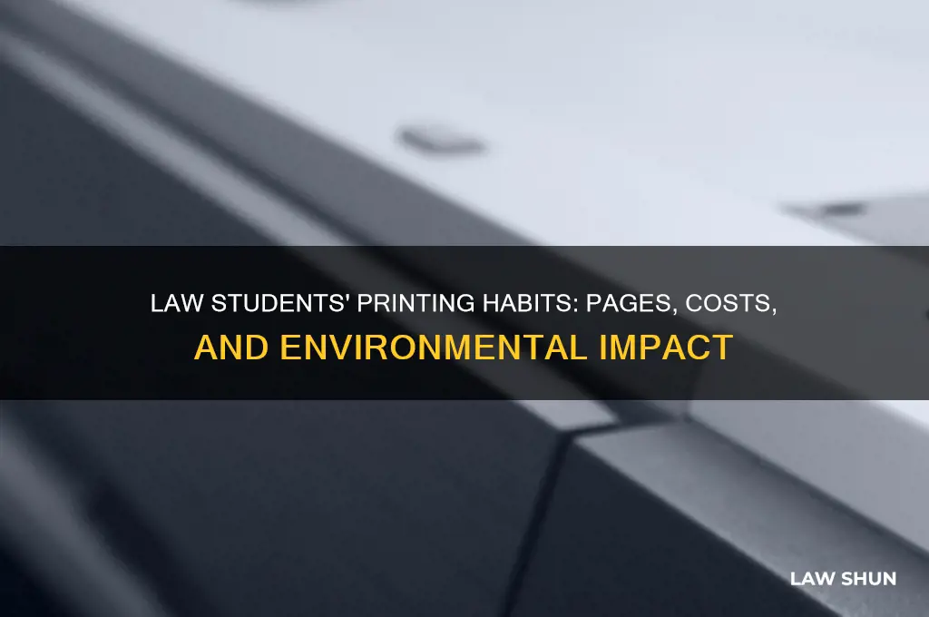 how many pages do law students print