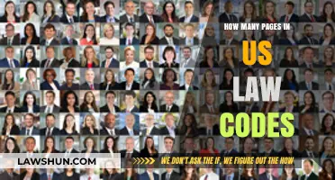 Understanding the Vast Scope of US Law Codes: Page Count Explained