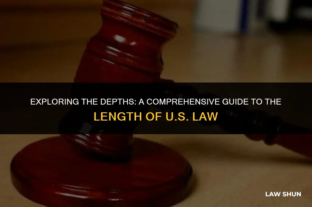 how many pages is us law