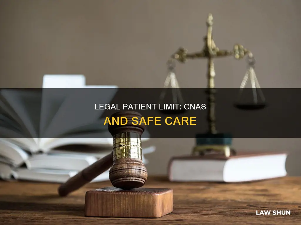 how many patients can a cna have by law