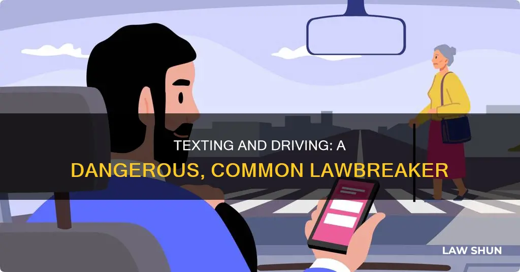 how many people break the law from texting and driving