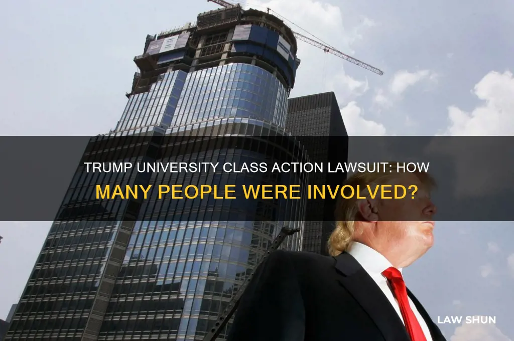 how many people class action law suit trump u