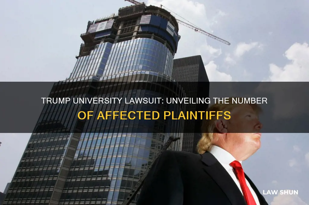 how many people in the trump universaty law suit