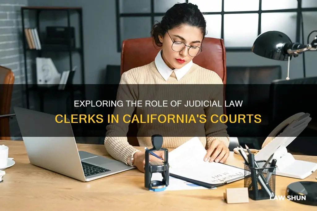 how many people incalifornia are judicial law clerk