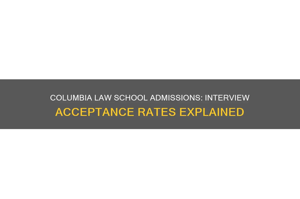 how many people interviewed for columbia law are accepted