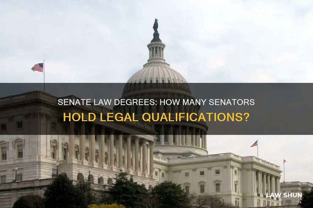 how many people on the senate have law degrees
