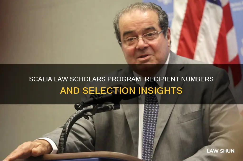 how many people receive scalia law scholars program