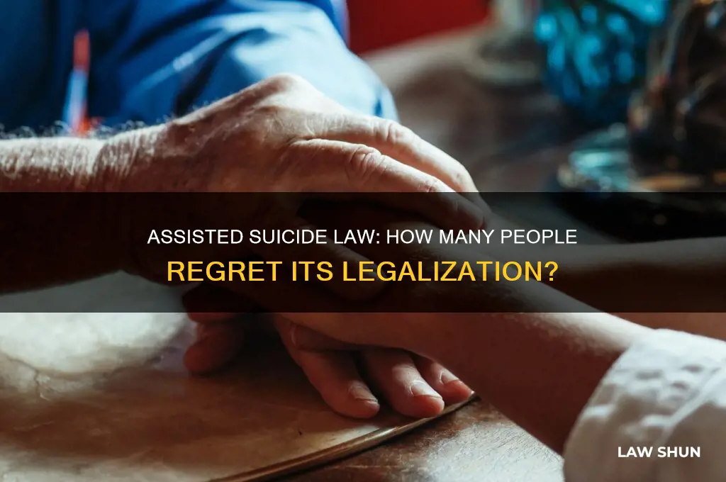 how many people regret the assisted suicide law