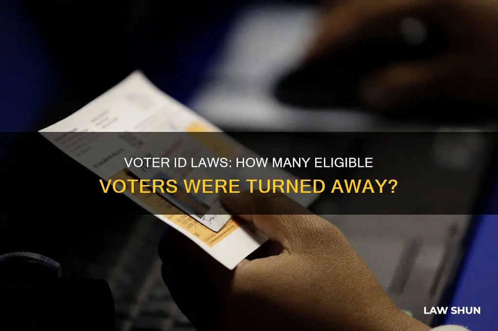 how many people turned away because of voter id laws